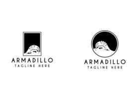 armadillo fricchettone Vintage ▾ logo vettore icona illustrazione