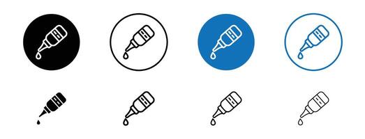 olio contagocce bottiglia icona vettore