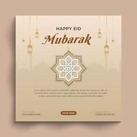 eid mubaral sociale media inviare design vettore