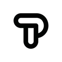 lettera tp linea moderno logo, unico logo vettore illustrazione design modello