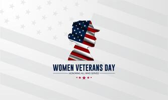 contento donne veterani giorno unito stati di America sfondo vettore illustrazione