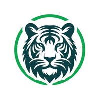 illustrazione vettoriale di design del logo della tigre ruggente