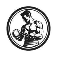 boxe vettore logo, disegno, arte