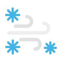 bufera di neve vettore piatto icona design