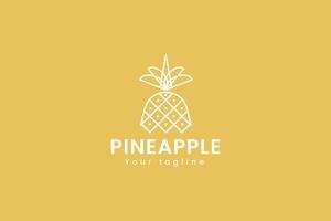 ananas logo vettore icona illustrazione