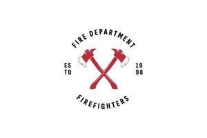 fuoco Dipartimento logo vettore icona illustrazione