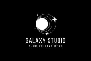 galassia logo vettore icona illustrazione