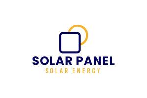 solare pannello logo vettore icona illustrazione