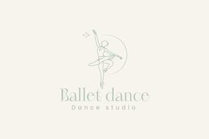 balletto logo vettore icona illustrazione