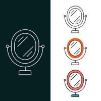 specchio vettore illustrazione icona design