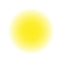 giallo sfocato cerchio isolato su un' trasparente sfondo. vettore illustrazione.