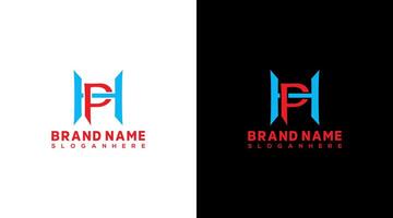 hp lettera monogramma logo design ph icona lettermark logo marca identità design vettore