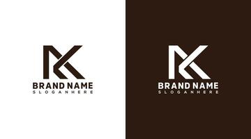 ak lettera monogramma logo design ka icona lettermark logo marca identità design vettore