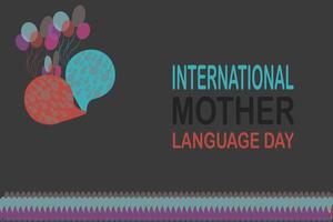 giornata internazionale della lingua madre vettore