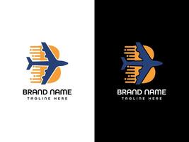 B aeroplan logo design vettore