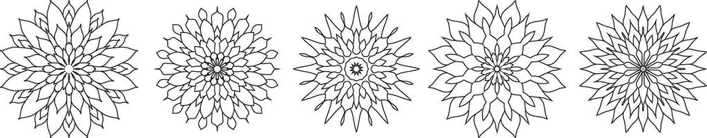 fiore mandala. Vintage ▾ decorativo elementi. orientale modello, vettore illustrazione. Islam, Arabo, indiano