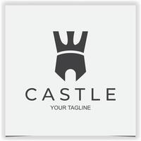 vettore castello Torre logo modello design