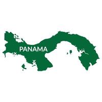 Panama carta geografica. carta geografica di Panama nel verde colore vettore