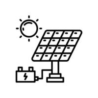 solare energia icona nel vettore. logotipo vettore