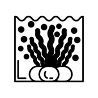 alga marina icona nel vettore. logotipo vettore