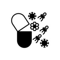 nano farmaci icona nel vettore. logotipo vettore