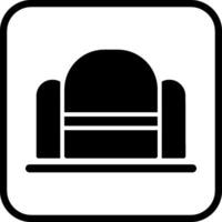 Camera da letto sedia vettore icona