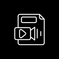 video file vettore icona