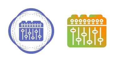 suono miscelatore vettore icona