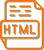 html vettore icona