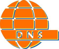 dns server vettore icona