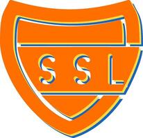 ssl certificato vettore icona