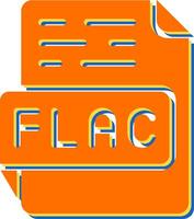 flac vettore icona