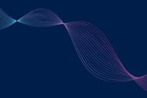 un' foto in mostra un' blu sfondo con un' dinamico onda di linee, la creazione di un' ipnotizzante visivo effetto vettore