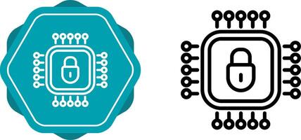 icona del vettore di sicurezza informatica