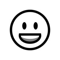 Sorridi icona. emoticon. piatto design stile eps 10. risorse grafico elemento design. vettore illustrazione con applicazione e tecnologia ui temi