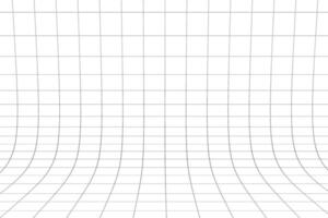 astratto curvo prospettiva griglia Linee disposizione design vettore