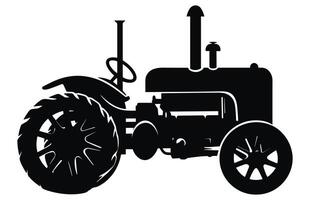 steampunk trattore silhouette, trattori vettore sagoma, trattore sagome moderno e antico,