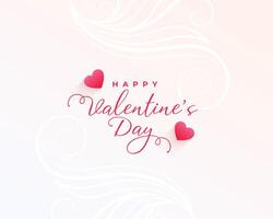 semplice san valentino giorno saluto design vettore