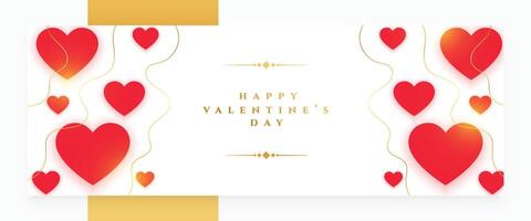 decorativo san valentino giorno saluto bandiera per coppia affetto vettore