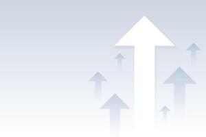 aziendale economia crescita freccia in direzione verso l'alto direzione vettore