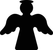 angeli con Ali icona nel piatto stile. isolato su differenza, Natale angelo icona santo angelo cartello per mobile concetto e sito web design. simbolo, grafica logo vettore
