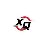 xq iniziale esport o gioco squadra ispirazione concetto idee vettore