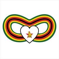 Zimbabwe elemento indipendenza giorno illustrazione design vettore