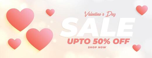 san valentino giorno vendita e sconto bandiera design vettore