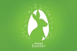 verde contento Pasqua Festival celebrazione carta design vettore