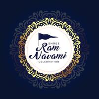 montone navami decorativo saluto design vettore