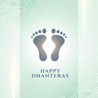 contento dhanteras vacanza sfondo con dea charan per culto vettore