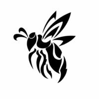 illustrazione vettore grafica di tribale arte vettore nero vespa
