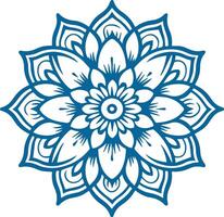 mandala. il giro ornamento modello. alcanna tatuaggio mandala. mehndi stile. vettore