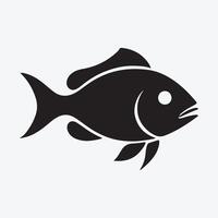 pesce icona animale logo vettore
